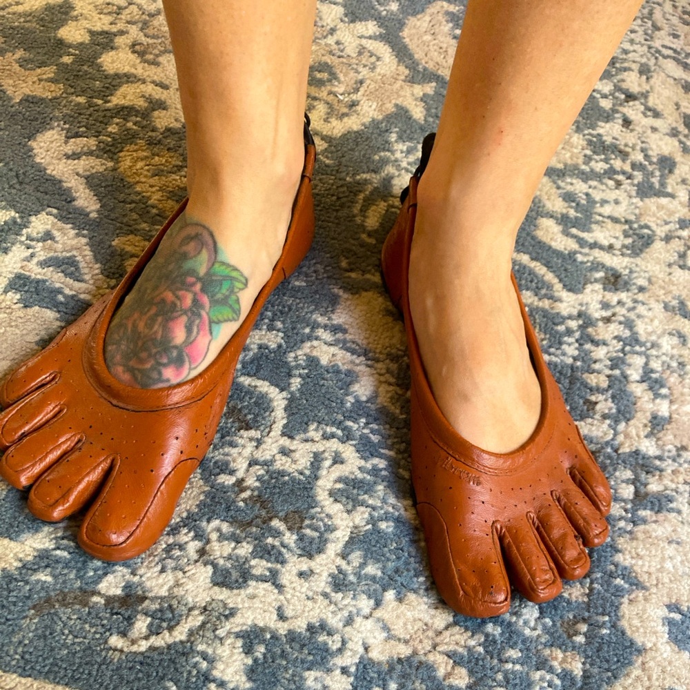 Vibram Fivefinger Leather Ballet Flats
